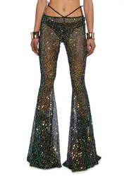 [Club Exx] Sunlit Oracles Sequin Flares