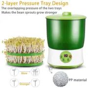 Bean Sprouts Machine Seed Sprouter Kits 2 Layers Automatic Bean Sprouts Maker