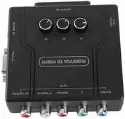 RGBS VGA SCART to The YPBPR Converter to Improve The Image Quality of The Game for SFC Genesis N64 Wii, 1080p Signal Support, USB Cable Included