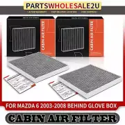 2x Activated Carbon Cabin Air Filter for Mazda 6 2003 2004-2008 L4 2.3L V6 3.0L (for: Mazda)