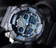 G-SHOCK 重機械感街頭潮流閒錶-藍x黑/55mm(GA-100-1A2DR)