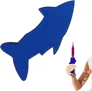 [Fulenyi] Freeze Pop Holders,Reusable Ice Pop Stick Sleeve Popsicle Cover - Freezer Pop Sleeves with Shark Shape Non-Sticky Ice Cream Holde Colorful Fun for Boys/Girls