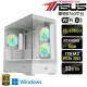 【華碩平台】i5十四核GeForce RTX 4060 Win11P{極簡奢華W}電競機(I5-13500/B760/32G/1TB)