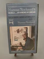 NORMAN ROCKWELL'S WORLD: AN AMERICAN DREAM CLAMSHELL (VHS, 1972) ART DOCUMENTARY
