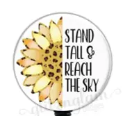 Sunflower Retractable Badge Reel, Flower Badge Holder, Be Kind Badge Reel GG6085