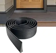 Door Threshold Ramp PVC Wheelchair Ramp 200 x 5 x 1 cm Self-Adhesive Threshold Ramp Rubber Ramp Access Ramp for Wheelchair, Pram, Rollator or Electric Scooter