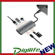 Cygnett Unite SlimMate 6-in-1 USB-C Multiport Hub Adapter Dock 3xUSB-A 3.0 1xUSB