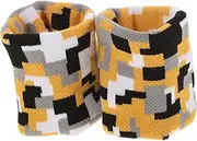 Toddmomy Checkered Wristband Set 2 Pcs Elastic Breathable Sports Wrist Support Workout Wrist Braces
