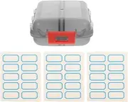 Anneome Small Travel Pill Organizer with Compartments DIY Stickers Portable Pill Case for Medication Lightweight Design for Purse Pocket for Airplane Travel Essentials