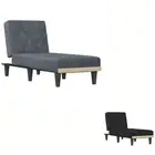 Chaise Longue Reclining Chair Upholstered Lounge Sofa Settee Velvet vidaXL