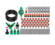 NOVBJECT 50M Hose Garden Irrigation System with Timer Plant Watering DIY Micro Drip Kits
