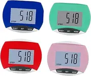SUPVOX Pedometer for Walking Clip on Step Counter Tracker Acrylic Material Multifunctional Fitness Information Tool