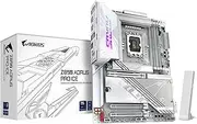 GIGABYTE Z890 AORUS PRO ICE Intel Core Ultra (Series 2) LGA 1851 Motherboard, ATX, DDR5, 5X M.2, PCIe 5.0, Thunderbolt 4, WIFI7, 5GbE LAN, EZ-Latch