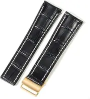 [MZBZUTEDEE] Dark Blue Black Brown Watch Strap Fit For Breitling Fit For Omega Fit For Planet Ocean Fit For Seamaster 300 Fit For Speedmaster Bracelet 20mm 22mm