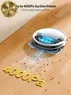 G20 Robot Vacuum Cleaner, 4000Pa Suction, 3-in-1 Mop, App/Wi-Fi/Alexa Control