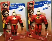 2) NEW Sealed Disney Pixar The Incredibles Mr. Incredible Posable Action Figure