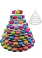 Party Provider Tools 8 Tier Acrylic Macaroon Tower, Macaron Stand Display