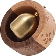 Japanese Inspired Magnetic Doorbell Wood Shopkeepers Bell Soft Chime for Home Entry Alert Present