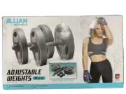 Jillian Michaels 20 Lb Pound ADJUSTABLE Weights VINYL DUMBBELL SET New