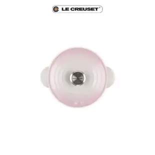 【Le Creuset】萬用窈窕琺瑯鑄鐵鍋 18(貝殼粉-鋼頭)