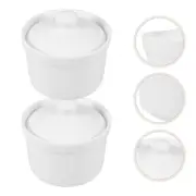 2 Pcs Soup Bowl Home Kitchen Supply Casserole Bird Nest Stew Pot