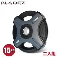 在飛比找蝦皮商城優惠-【BLADEZ】OP1-PU灰色奧林匹克包膠槓片-15KG(