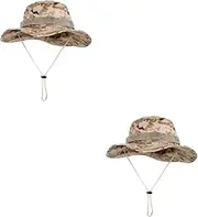 [Kisangel] 5 Pcs Outdoor Bucket Hat Foldable Helmet Mens Helmet Foldable Sun Hat Bucket Hats for Women Sunshade Hat Outdoor Foldable Boonie Hat Men Fishing Hat Wide Brim Hat Men Jungle