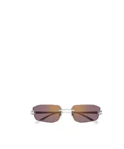 Cartier Geometric Frame Sunglasses 56 Multicolor
