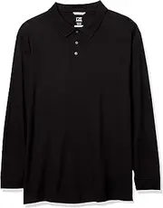 [Cutter & Buck] Men's Big and Tall 35+UPF, Long Sleeve Advantage Polo Shirt