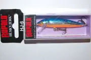 rapala husky jerk 2 1/2" 1/8 oz hj06 sb silver blue hj-6 suspending