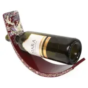 Korean Traditional Mother of Pearl Wine Bottle Holder Crane RED Gift Expedited