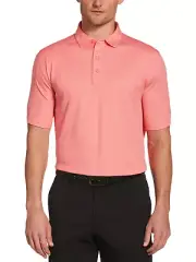 $65 Callaway Men's, Swing Tech Jacquard Polo Shirt, Powder Pink, M