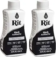 Rit Dye Liquid Fabric Dye Black 8 oz (Pack of 2)