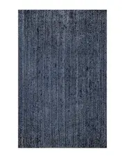 nuLOOM Hand Woven Rigo Jute Rug 3' x 5' Navy