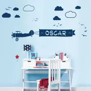 [Namly Design] Wallstickers - Airplane / Personalised