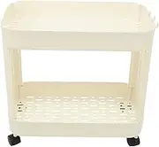 Mobile Storage Cart Under-Desk Shelf Multipurpose Kitchen Bathroom Organizer Condiment Bottle Holder Large Capacity Easy to Move