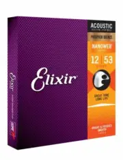 Elixir Acoustic Guitar Strings Nanoweb Phosphor Bronze 16052