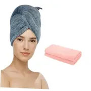 Large Microfiber Hair Towel Wrap for Women and Teens|Anti Frizz Hair Drying