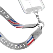 - Utility Cross-body Lanyard Team CASETiFY Slogan Cross-Body Strap - Silver
