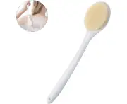 Bath Body Brush with Bristles, Back Scrubber for Shower for Men Women Elderly, Bath Brush, Body Brush Long Handle Exfoliation Improve Skin's Health and Bea