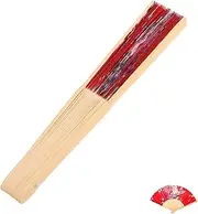 QUMIIRITY Handheld Fan Traditional Chinese Silk Wedding Party Decoration Bridal Props Photo Prop
