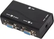 VGA Splitter 1 in 2 Out High Definition Video Screen Divider Supports 1080P for Home Office