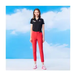 【Jack Nicklaus 金熊】GOLF女款抗UV彈性吸濕排汗高爾夫長褲(紅色)