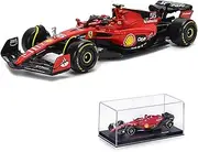 JODIYAAH Bburago 1:24 F1 2023 SF23 55# Carlos Sainz Alloy Car Die Cast Car Model Collection Gift (1/24 SF23 55#)