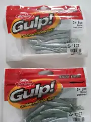 2 packs Berkley Gulp!, Minnow green shiner 3", 12 ct.