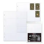 1 pack of 20 - BCW 16 Pocket Top Loading Pages FOR X-WING & ARMADA UPGRADE