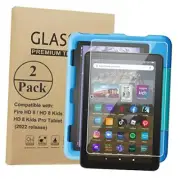 2 Pack Screen Protector for 8” Kids/Pro Tablet (2024/2022), Premium Tempered