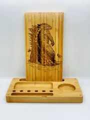 godzilla laser engraved magnet back flip style rolling tray Christmas gift