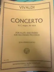 Concerto in C Major - NYSSMA LVL 6 (Flute/Pic + Piano) Vivaldi, arr. J.P. Rampal