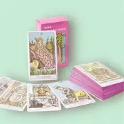 Pink Border Tarot Cards / Fortune Telling Divination Waitsmith Design Deck 78 Pc